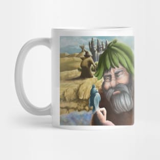 The old man and the bird illustration Mug